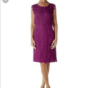Brixon Ivy Medina Lace Sleeveless Sheath Dress in Purple - Size S